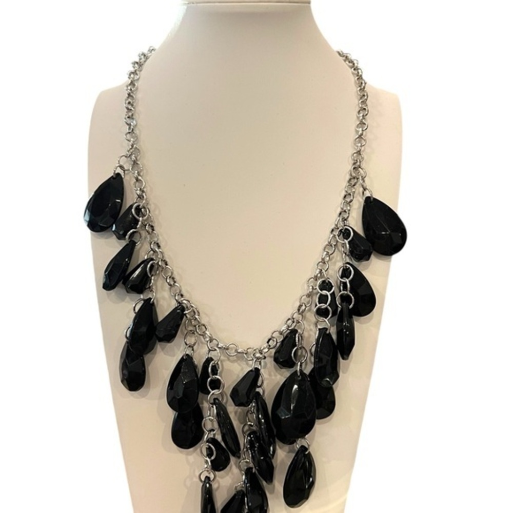 SALE!! 2 for $15 Irresistible Iridescence Black Necklace‎ Earrings Set Paparazzi - Picture 8 of 8